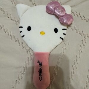 Hello Kitty Pink and White Plush Mirror